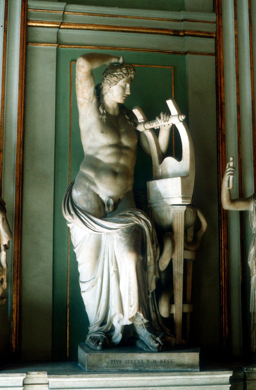 Apollo med lyre af Unbekannt