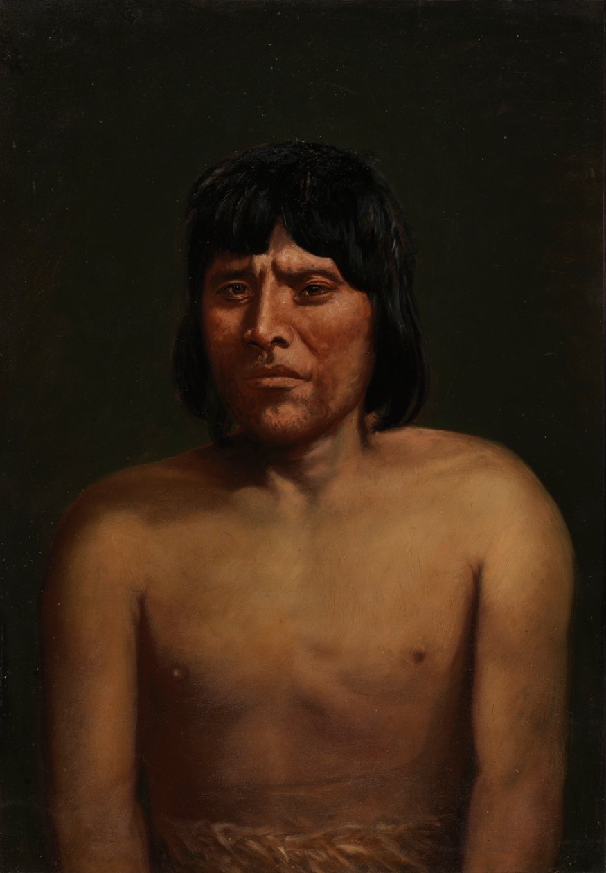 Araucanian Man, ca. 1890-1892. af Unbekannt
