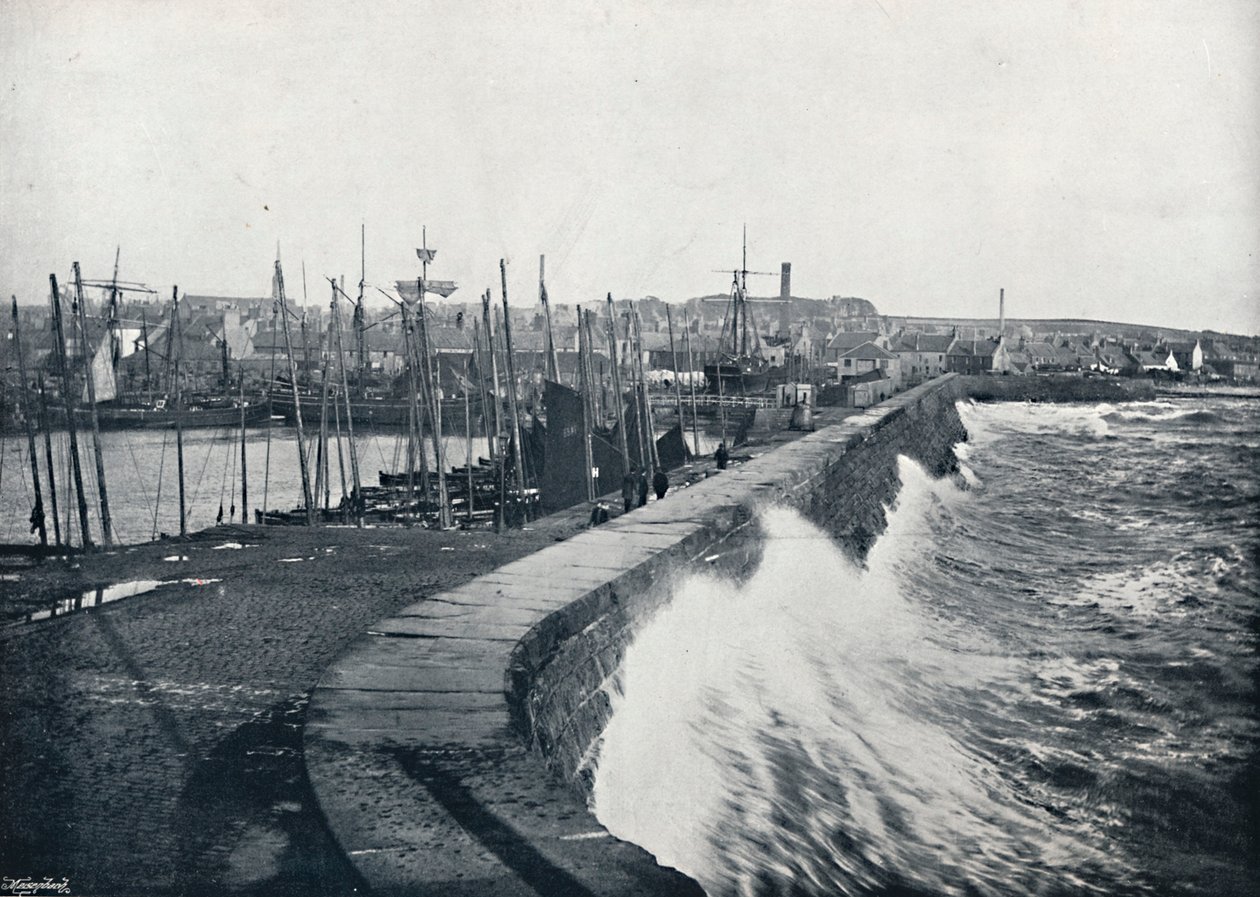Arbroath - Fra havnen, 1895 af Unbekannt