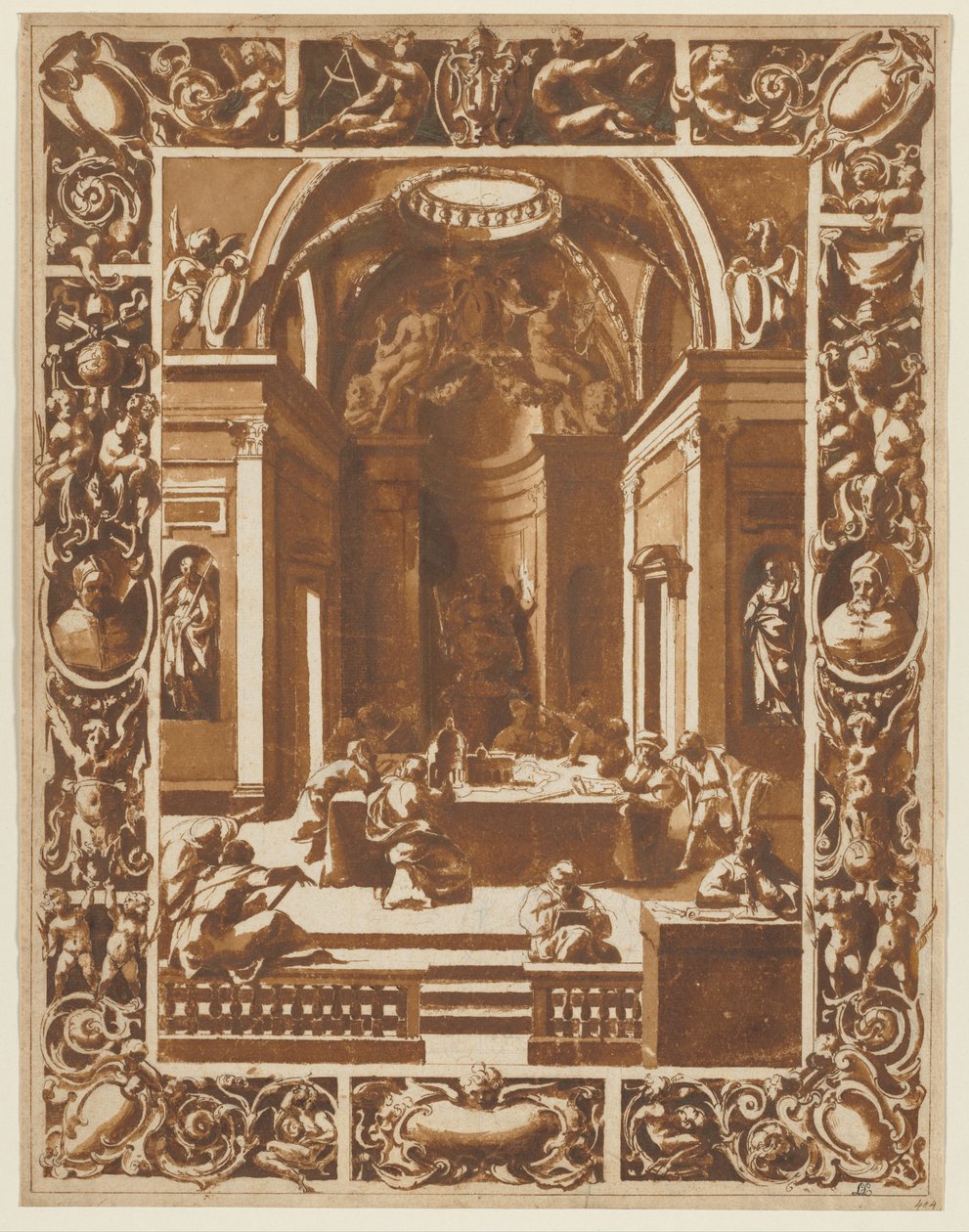 Arkitektkonference, ca. 1622. af Unbekannt