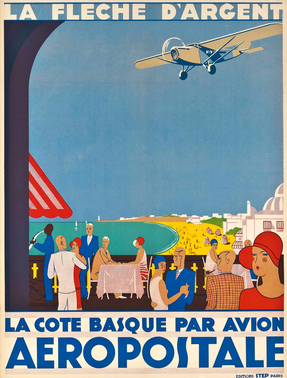 Aeropostale. Den baskiske kyst, ca 1928-1930. af Unbekannt