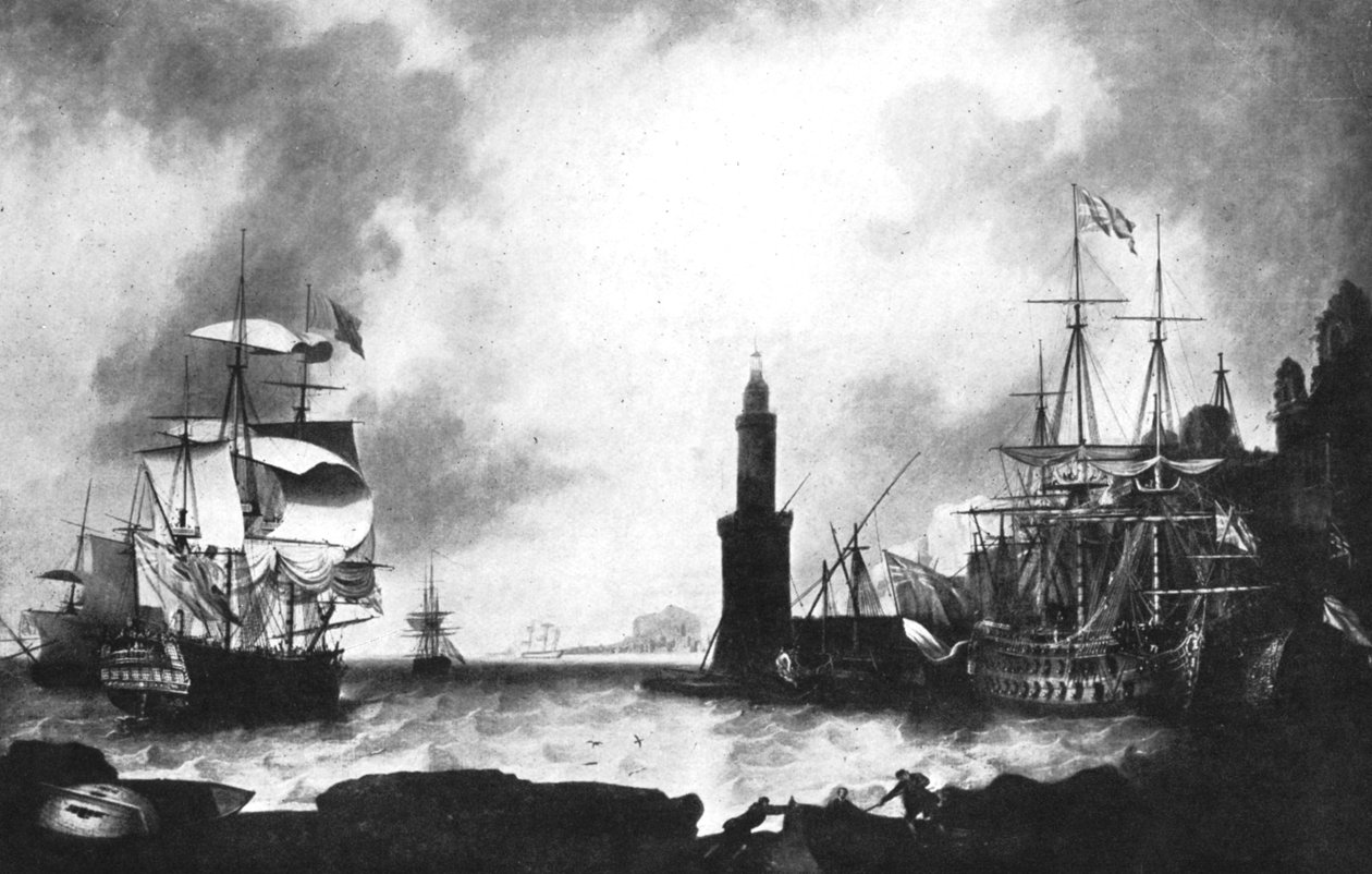 Ankomst af HMS Vanguard af Unbekannt