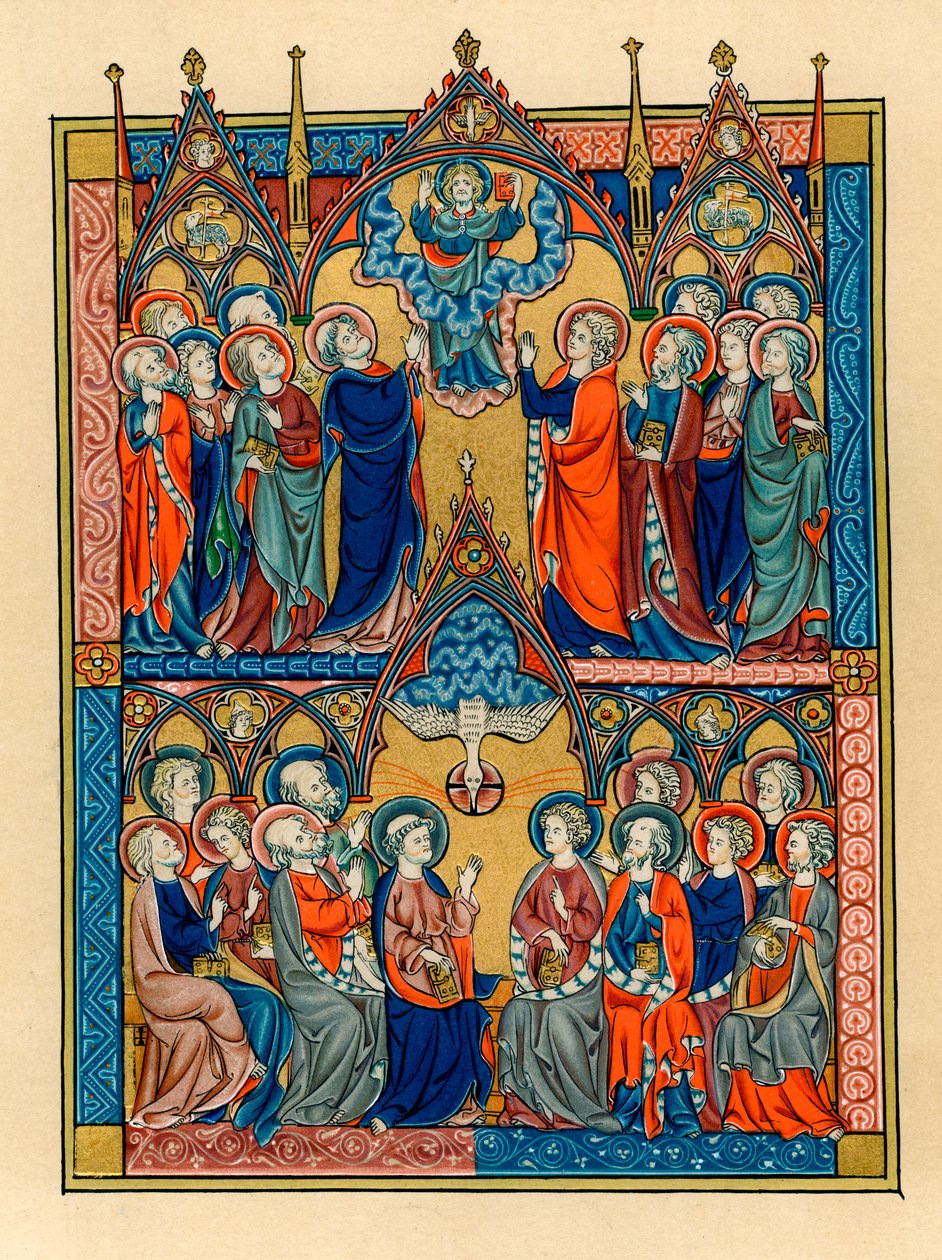 Himmelfart og pinse, 1290-1300 af Unbekannt