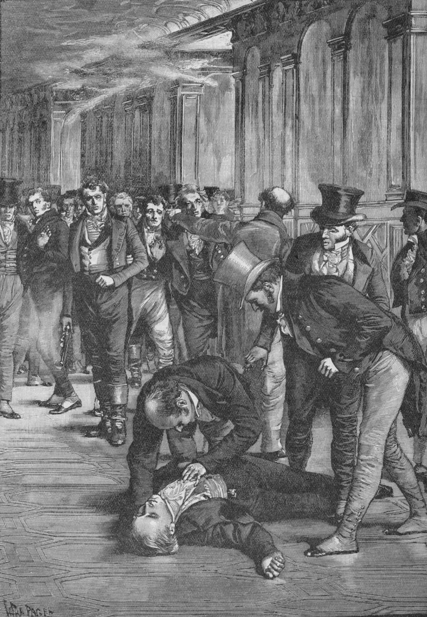 Mordet på Spencer Perceval, 1812 1906 af Unbekannt