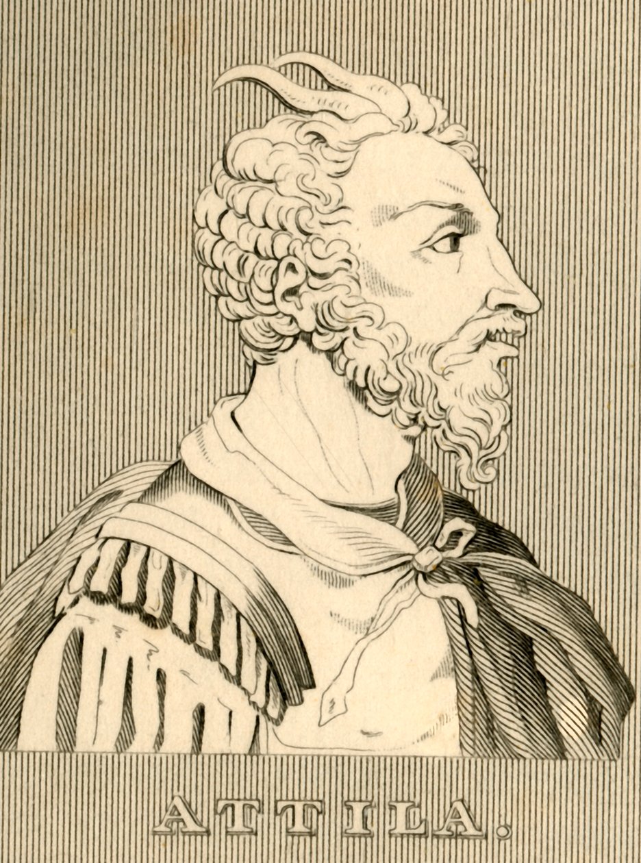 Attila, c406-453, 1830. af Unbekannt