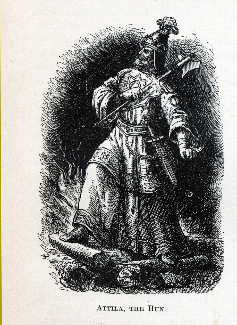 Hunneren Attila, 1882 af Unbekannt