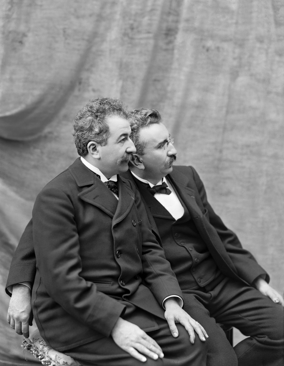 Auguste og Louis Lumiere, 1895. af Unbekannt