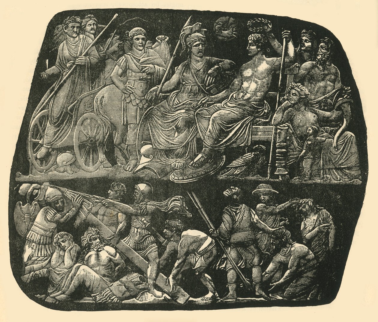 Augustus og Livia, 1890. af Unbekannt