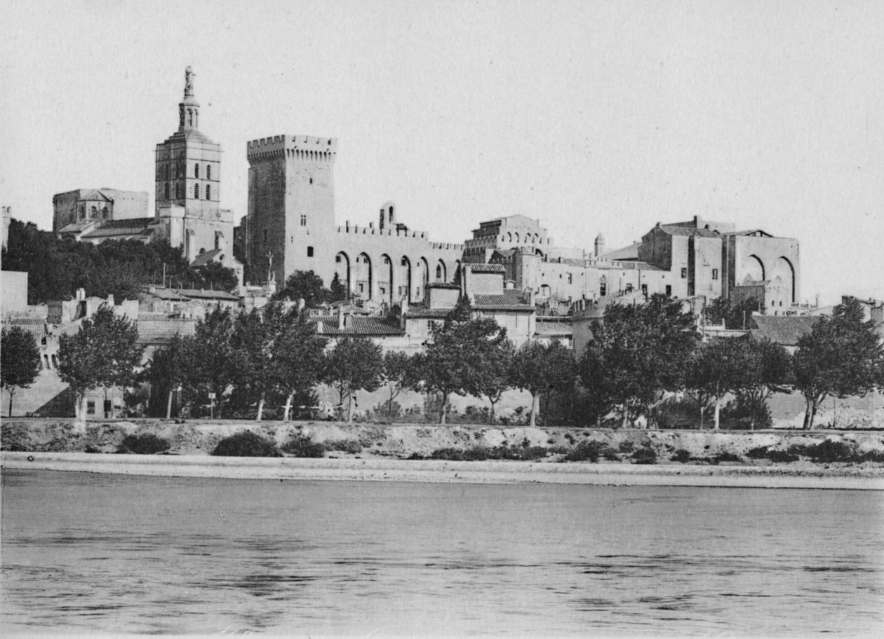 Avignon. - Rhône- og pavepaladset, c1925 af Unbekannt