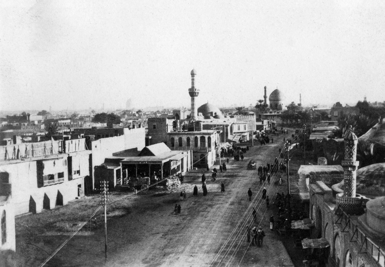 Bagdad fra nordporten, Irak, 1917-1919 af Unbekannt