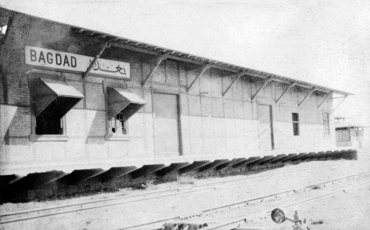 Bagdad sydlige togstation, Irak, 1917-1919 af Unbekannt