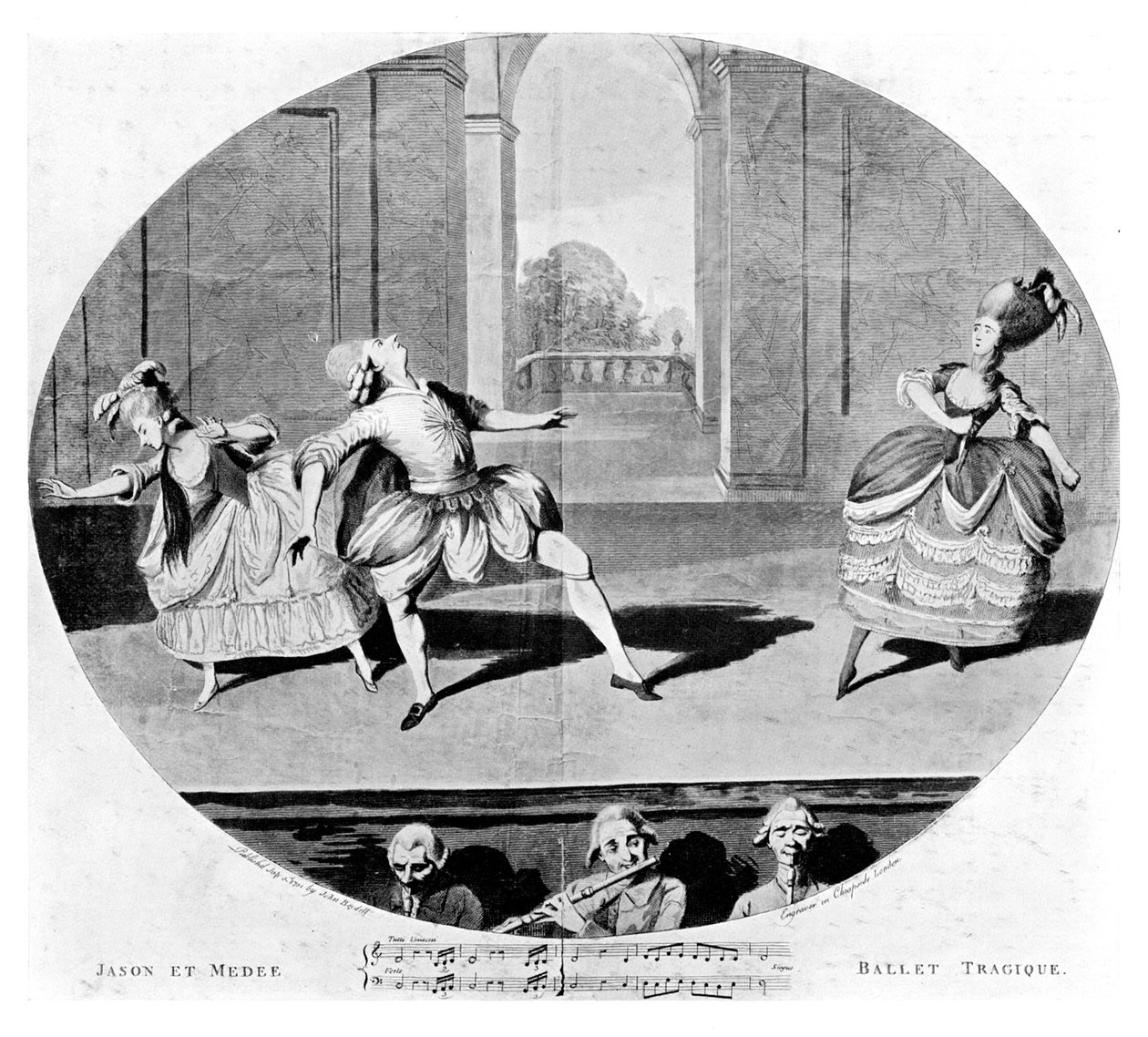 Tragisk Ballet, 1781 af Unbekannt