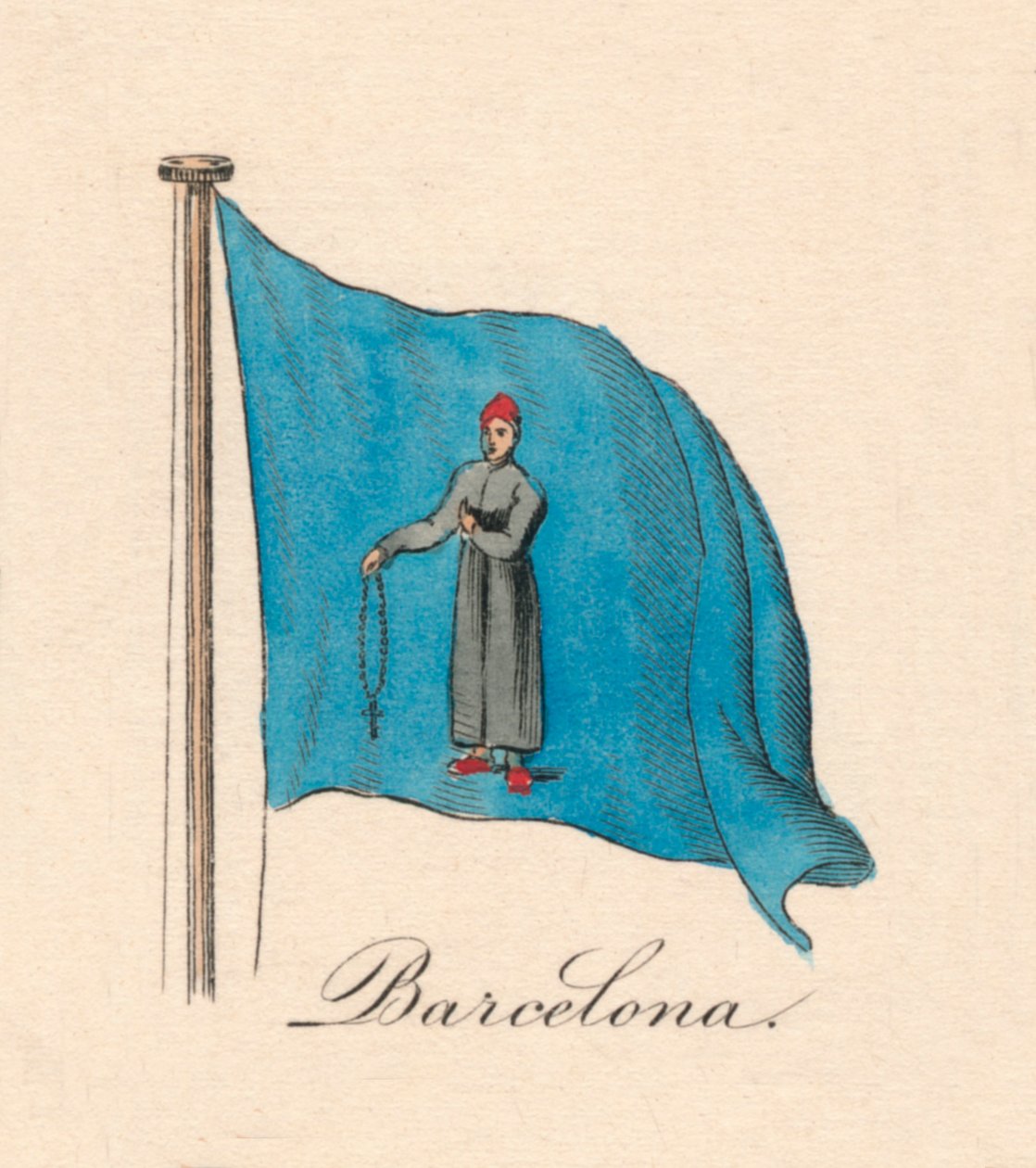 Barcelona, 1838 af Unbekannt