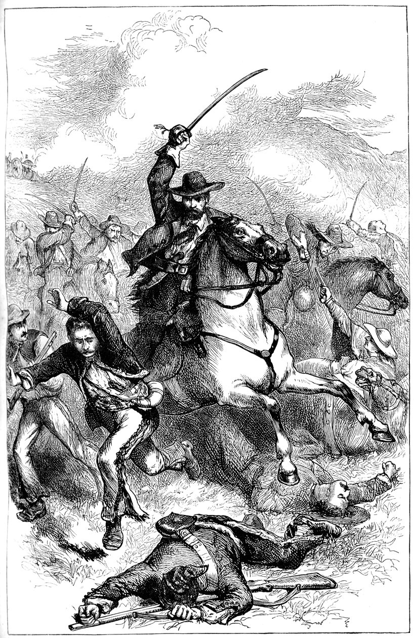 Slaget ved Buena Vista, Mexico, 1847 c1880 af Unbekannt