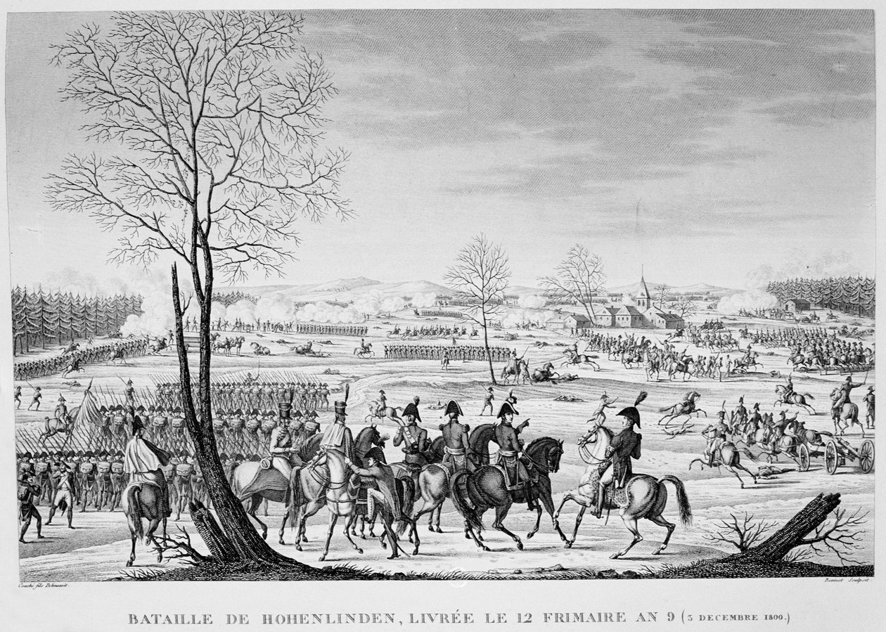 Slaget ved Hohenlinden, 3. december, 1800 af Unbekannt