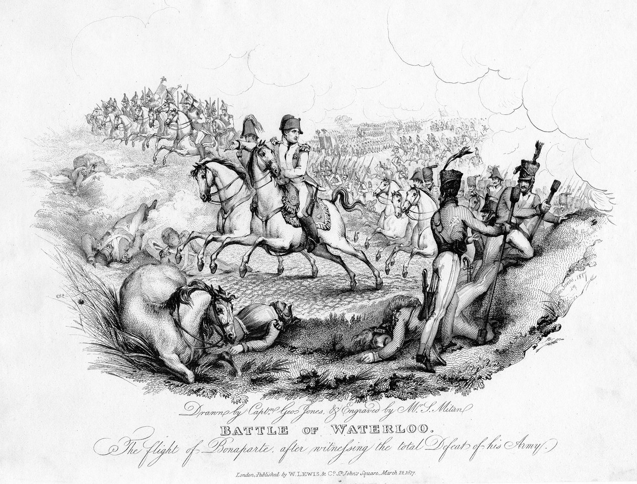 Slaget ved Waterloo, Belgien, 1815 1817 af Unbekannt