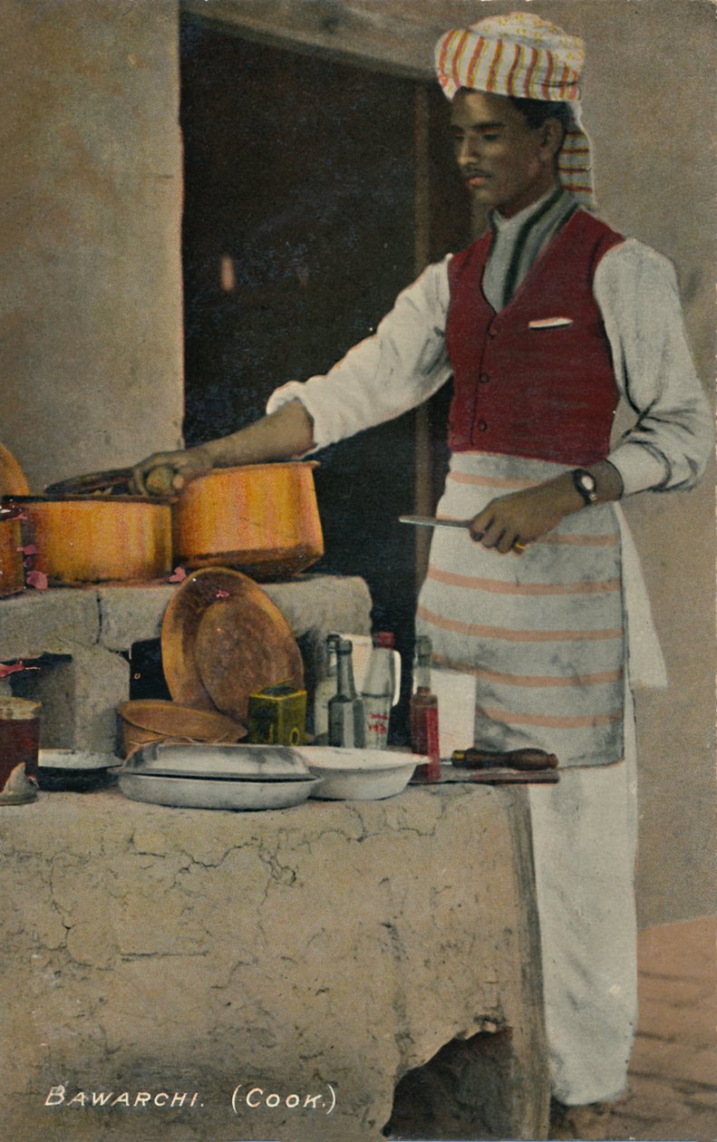 Bawarchi Cook, c1910. af Unbekannt