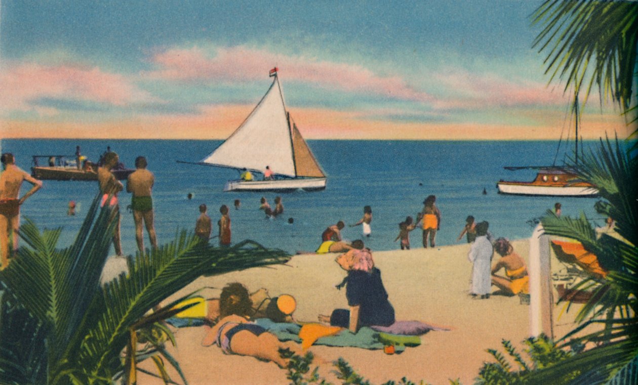 Stranden ved Pradomar. 20 minutter fra Barranquilla, c1940
