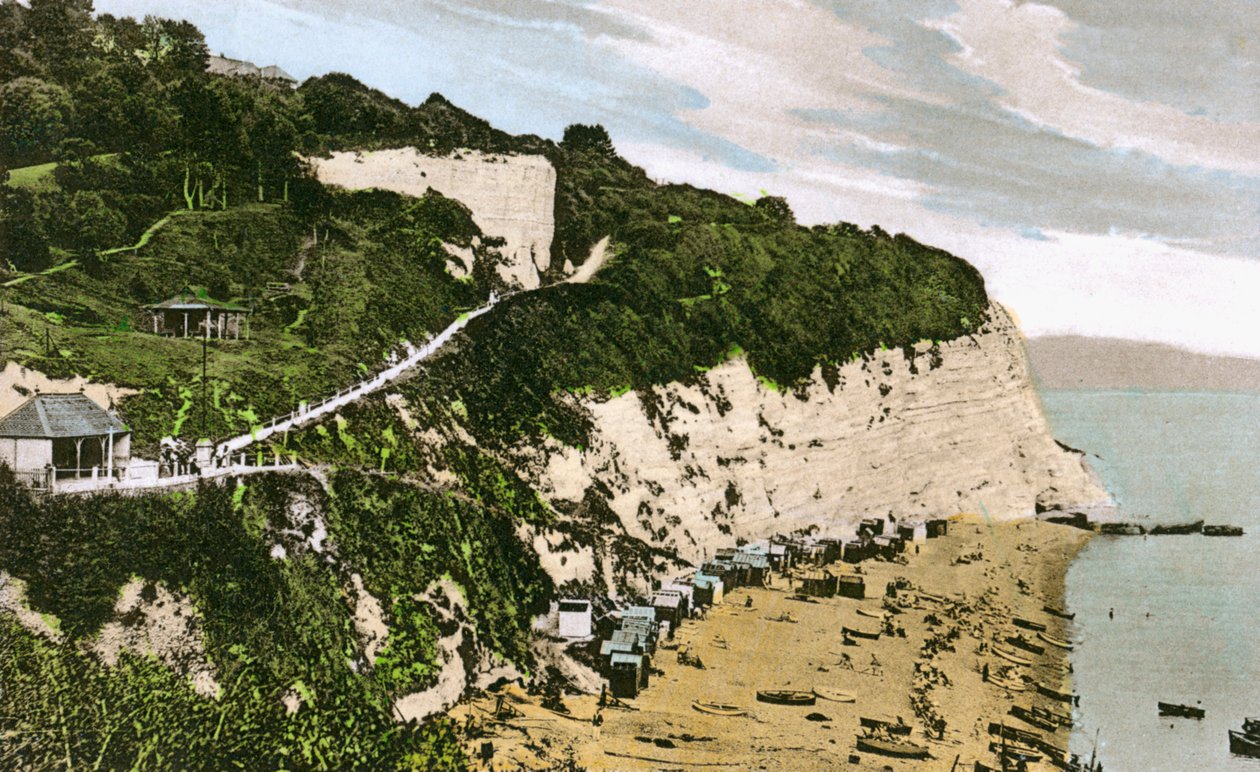 Beer Beach, Devon, begyndelsen af det 20. århundrede af Unbekannt