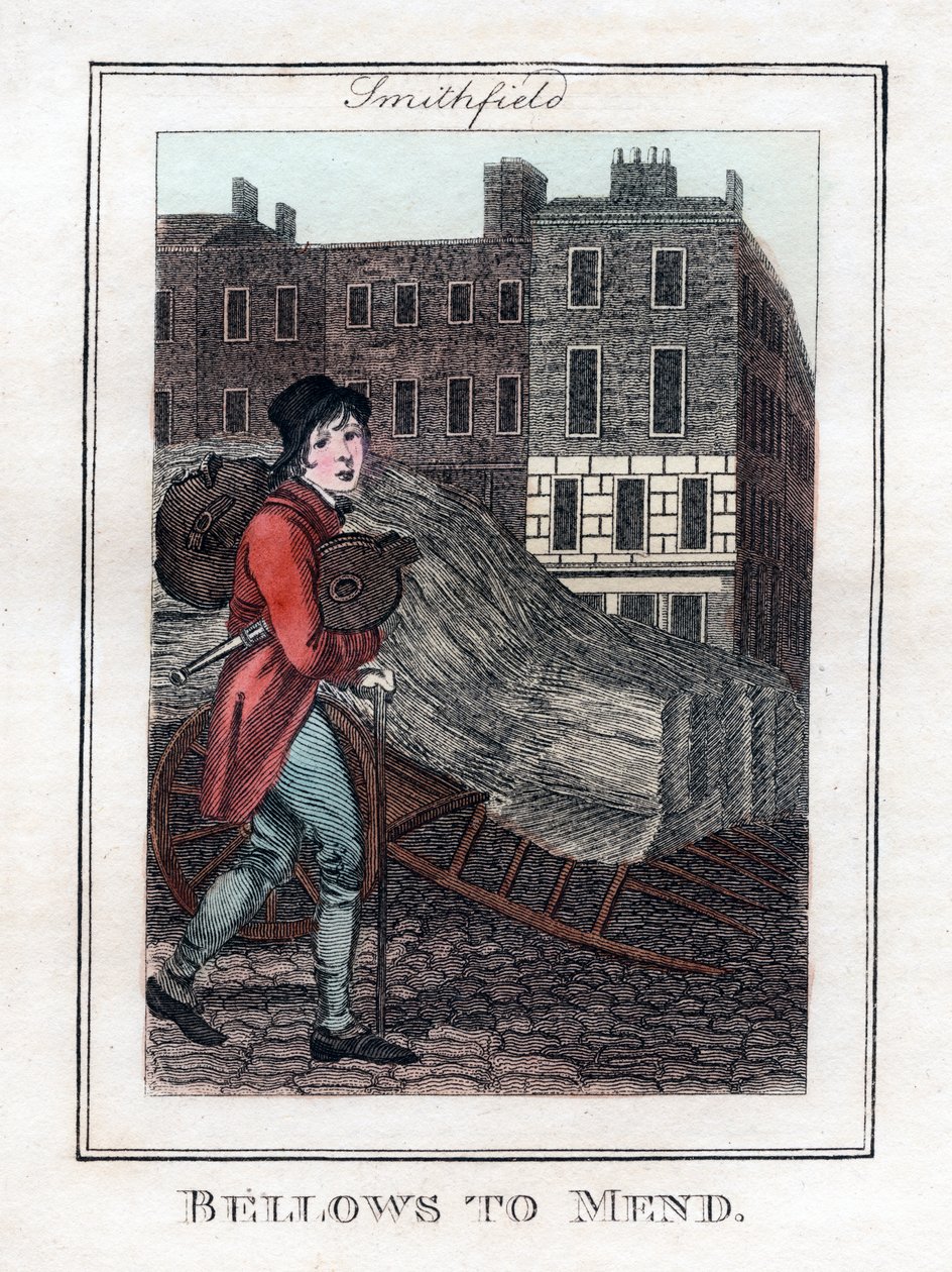 Bælge til Mend, Smithfield, London, 1805 af Unbekannt