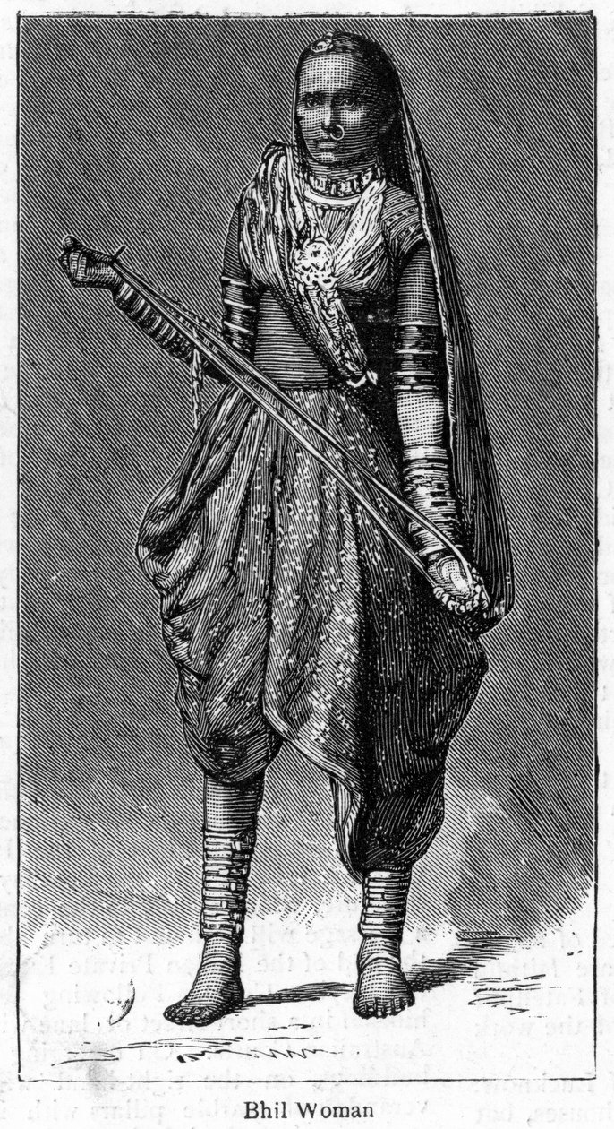 Bhil kvinde, 1886 af Unbekannt