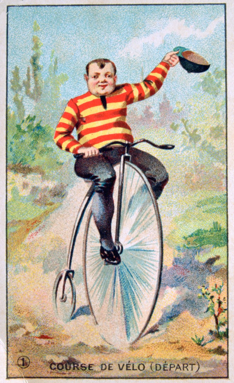 Cykelløb, c1900 af Unbekannt