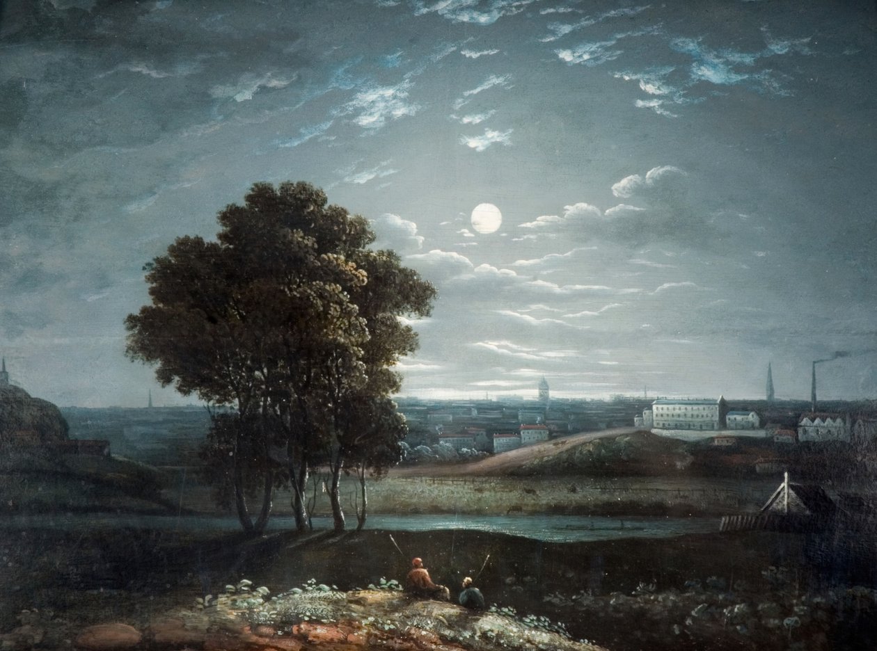 Birmingham af Moonlight, 1800-1850. af Unbekannt