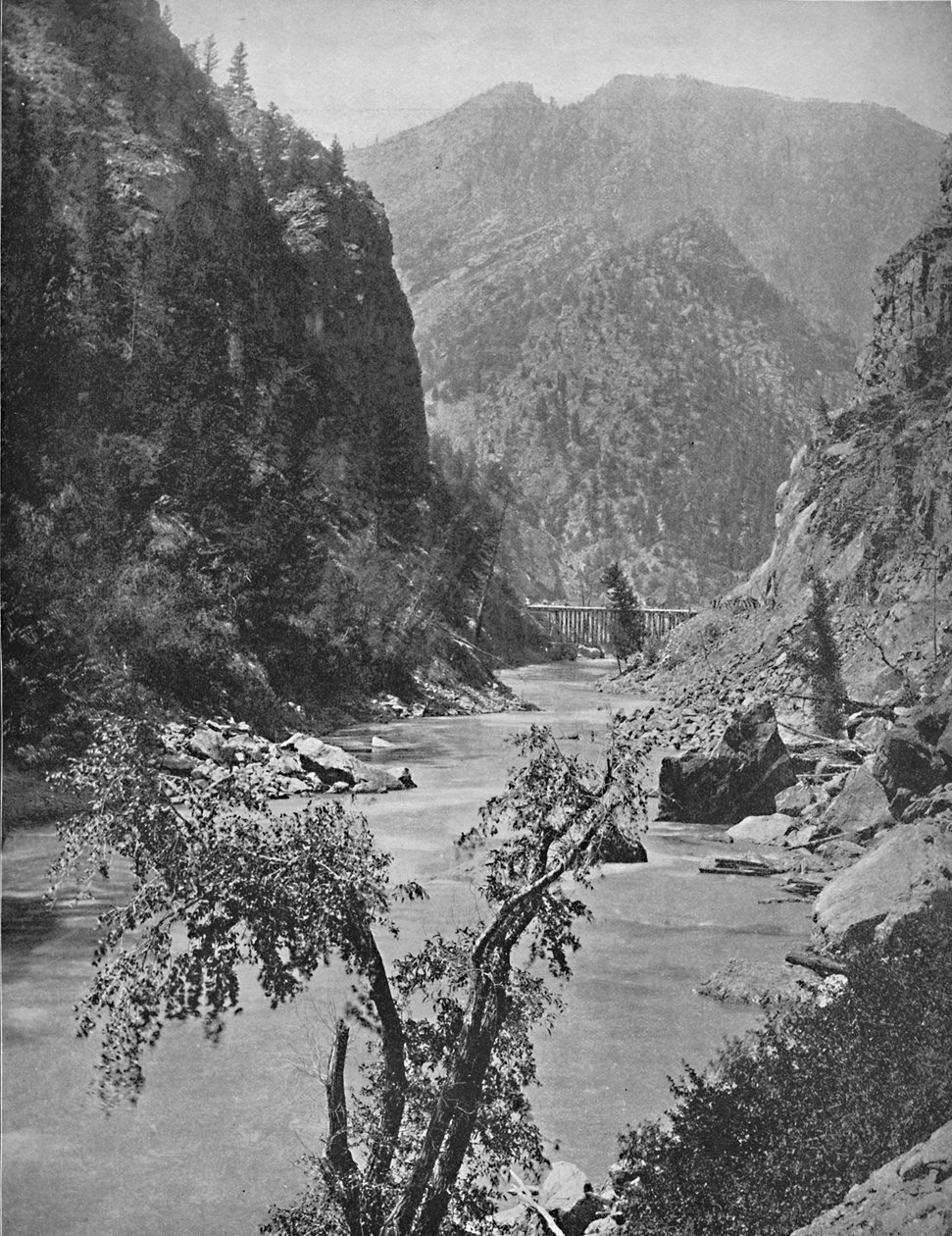 Black Canyon of the Gunnison, Col., c1897. af Unbekannt