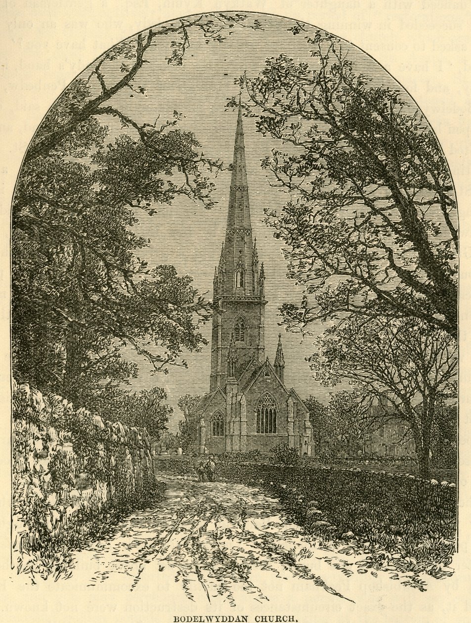 Bodelwyddan kirke, 1898. af Unbekannt