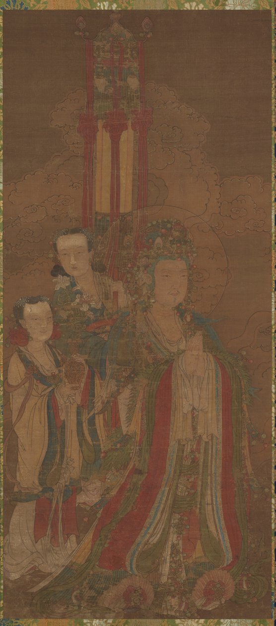 Bodhisattva og ledsagere, 1300-tallet. af Unbekannt