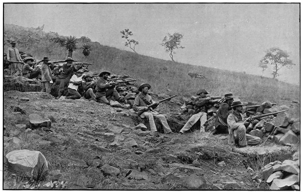 Boere belejrer Ladysmith, 2. Boerkrig, 1899-1900. af Unbekannt