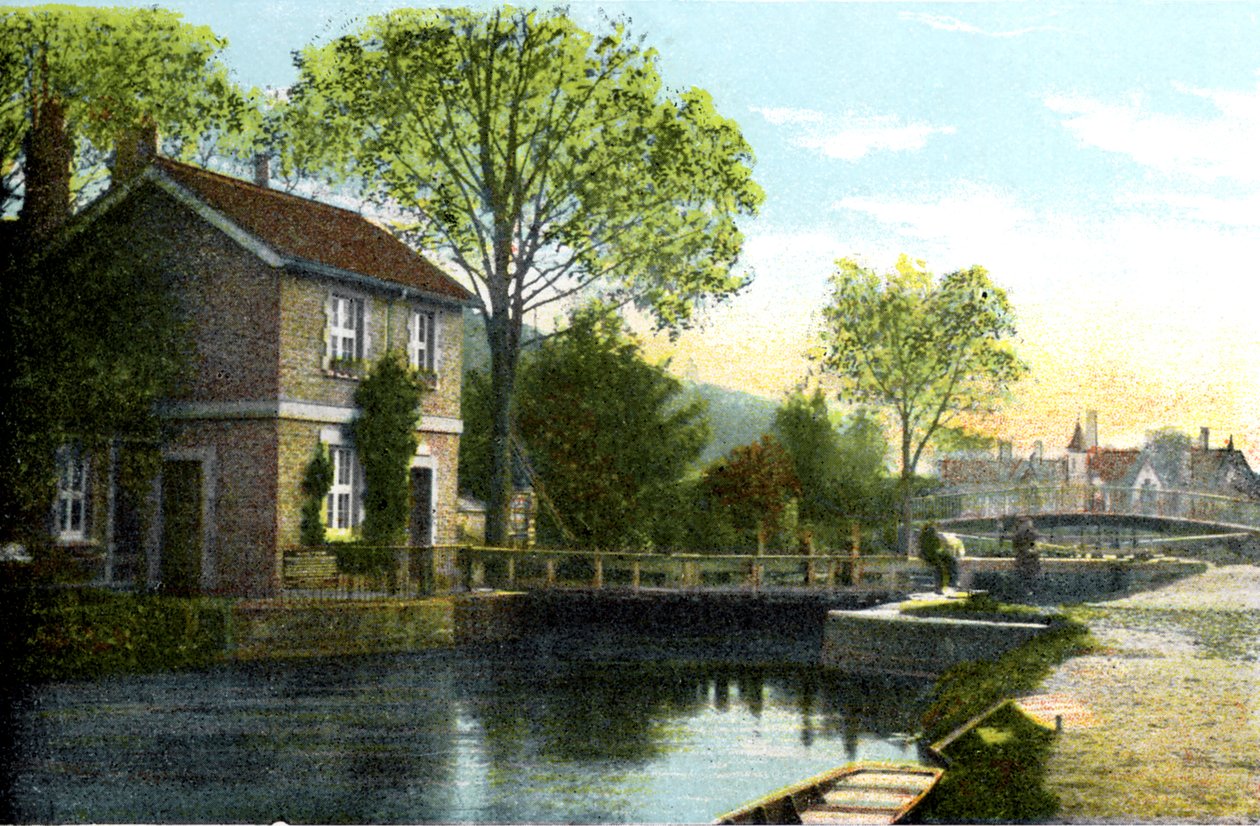 Boulters Lock, Maidenhead, Berkshire, 20. århundrede af Unbekannt