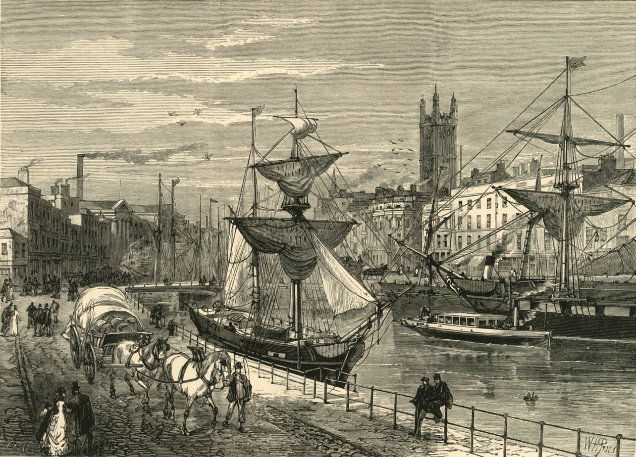 Bristol, fra St. Augustines Quay, 1898. af Unbekannt