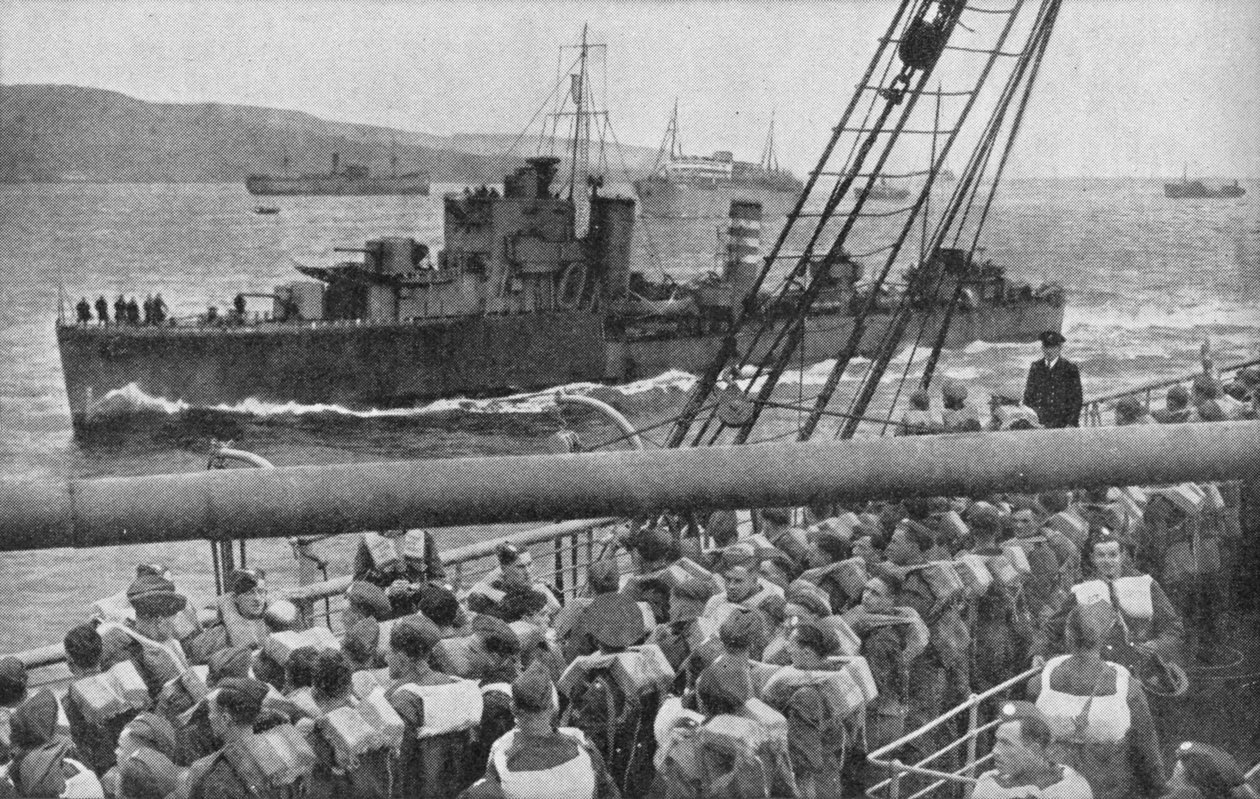 Britiske tropper går i land i Norge, 1940, 1940 af Unbekannt