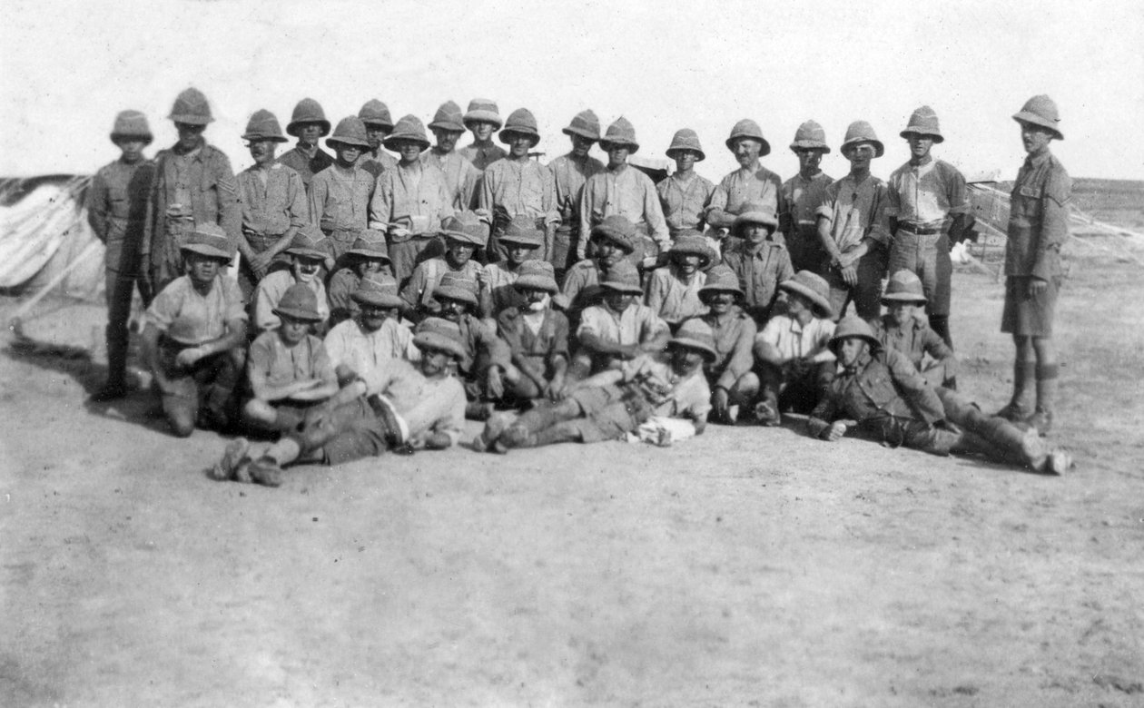 Den britiske hærs C-gruppe, Mesopotamien, 1. verdenskrig, 1918 af Unbekannt