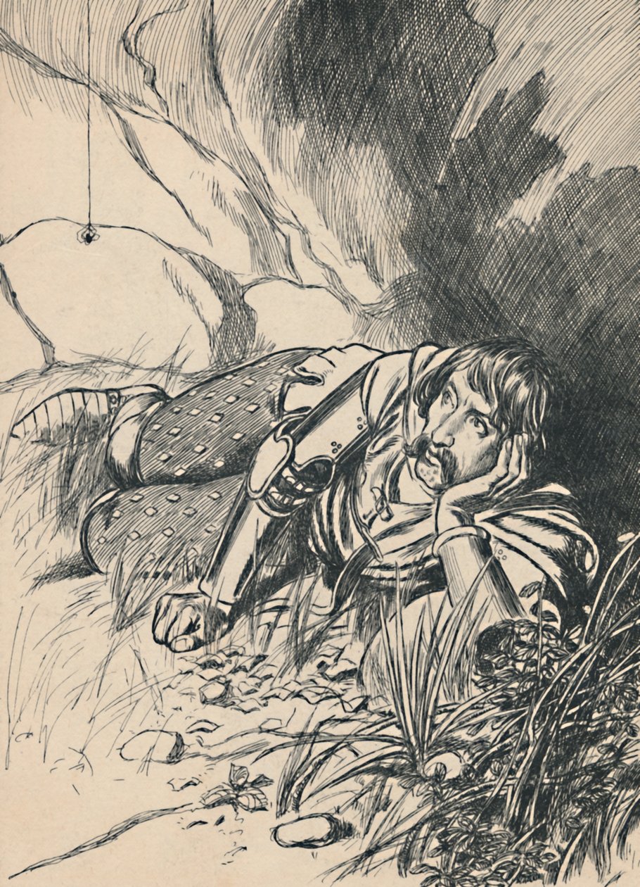 Bruce Watching the Spider, c1907 af Unbekannt
