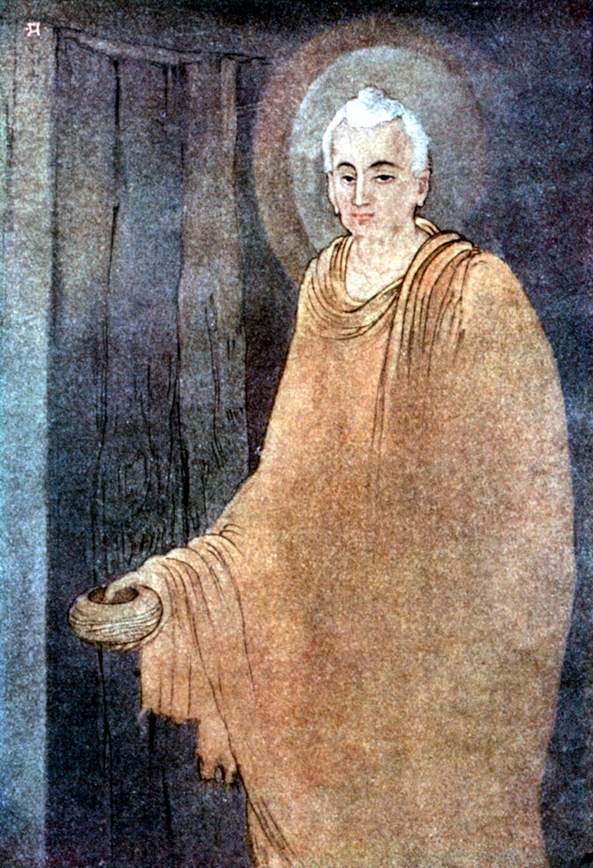 Buddha som bøller i safrankåber af Unbekannt