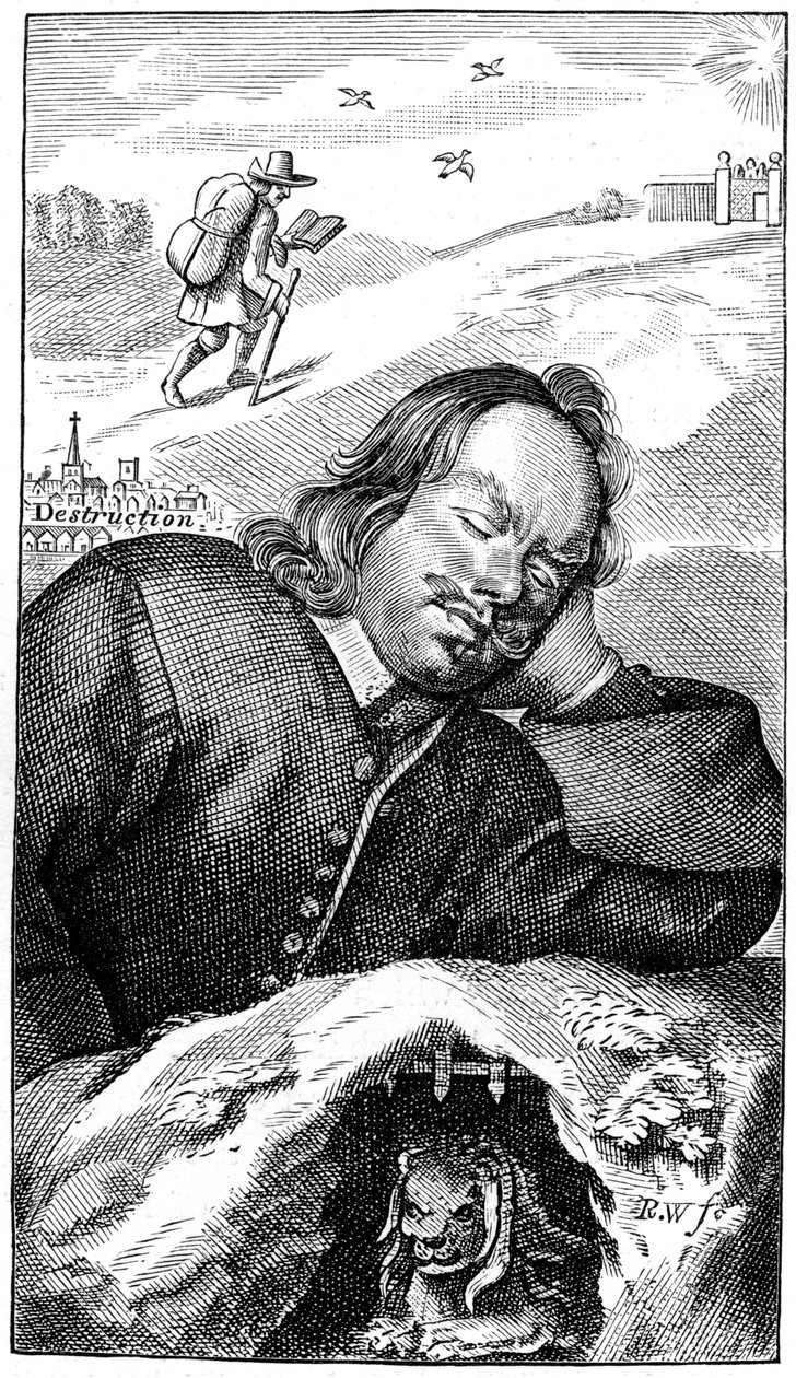 Bunyans drøm, 1680, 1893 af Unbekannt