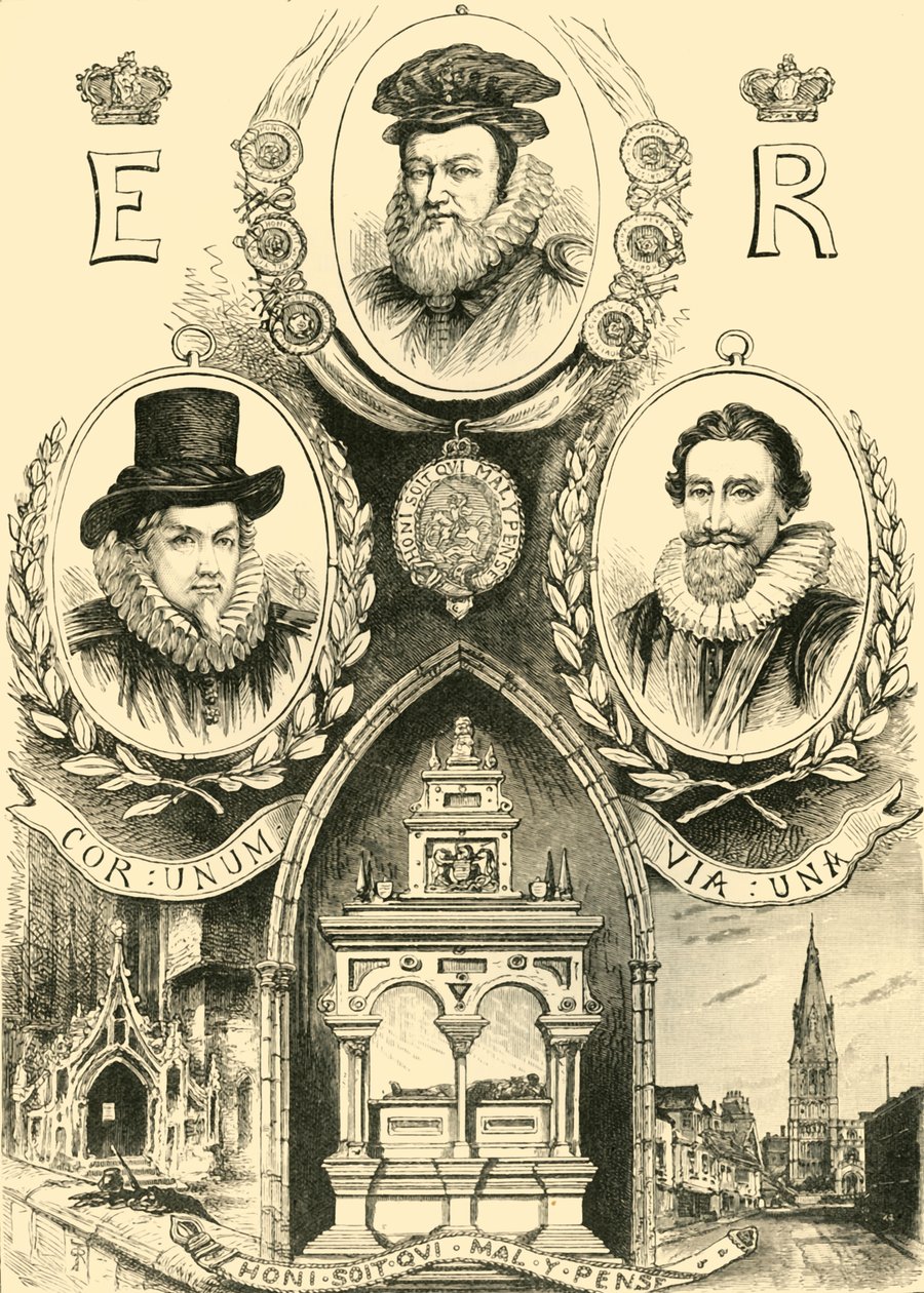 Burghley-portrætter, 1898. af Unbekannt