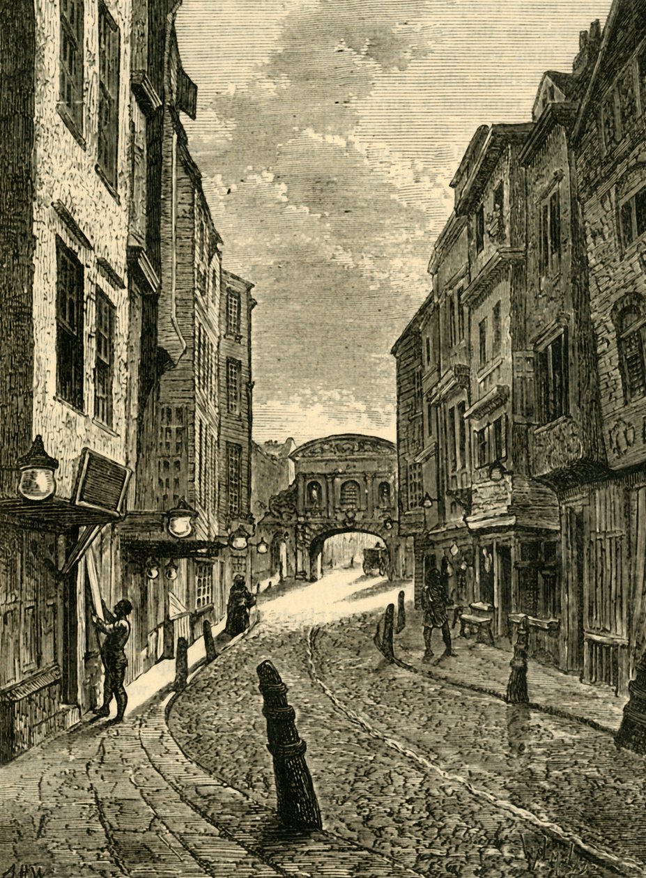 Butchers Row i 1800, 1881. af Unbekannt