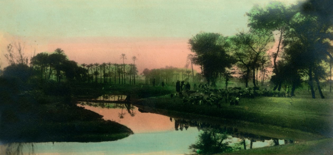 Kairo: Indfødt landsby nær Gizeh, c1918-c1939. af Unbekannt
