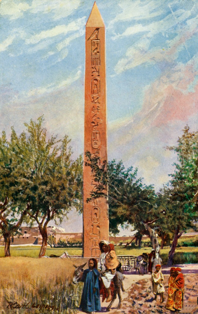 Kairo: Obelisken af Eliopolis, c1918-c1939. af Unbekannt
