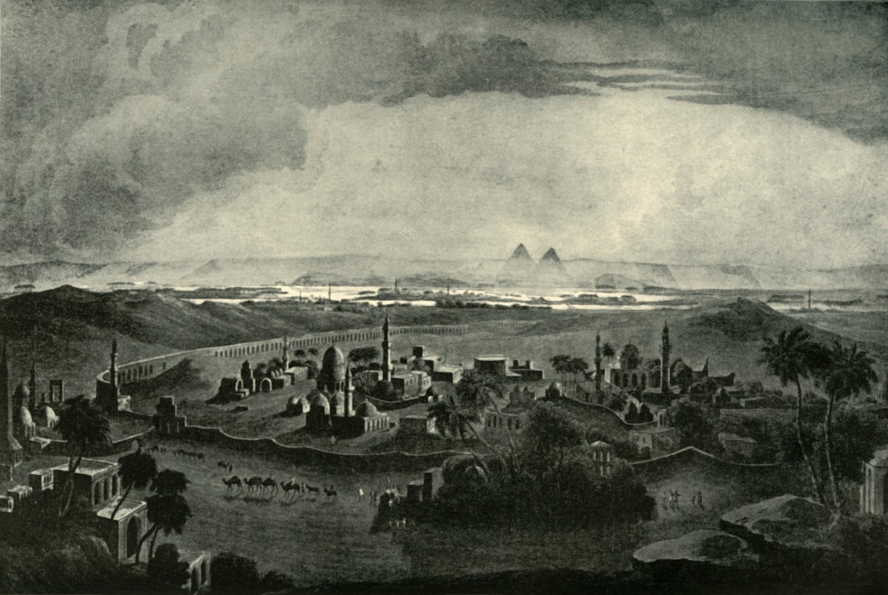 Kairo og pyramiderne, begyndelsen af det 19. århundrede, 1901. af Unbekannt