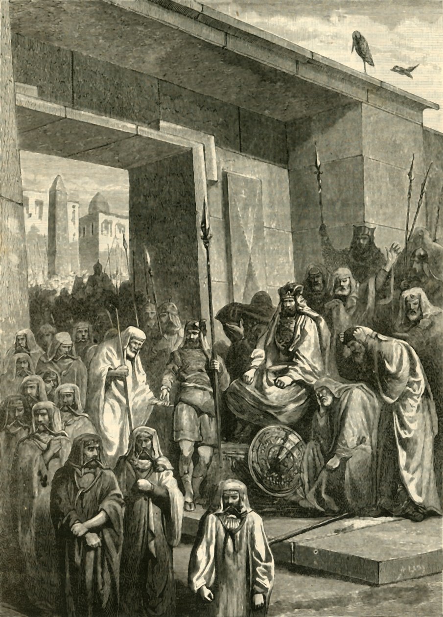 Cambyses og Psammetichus, 1890. af Unbekannt