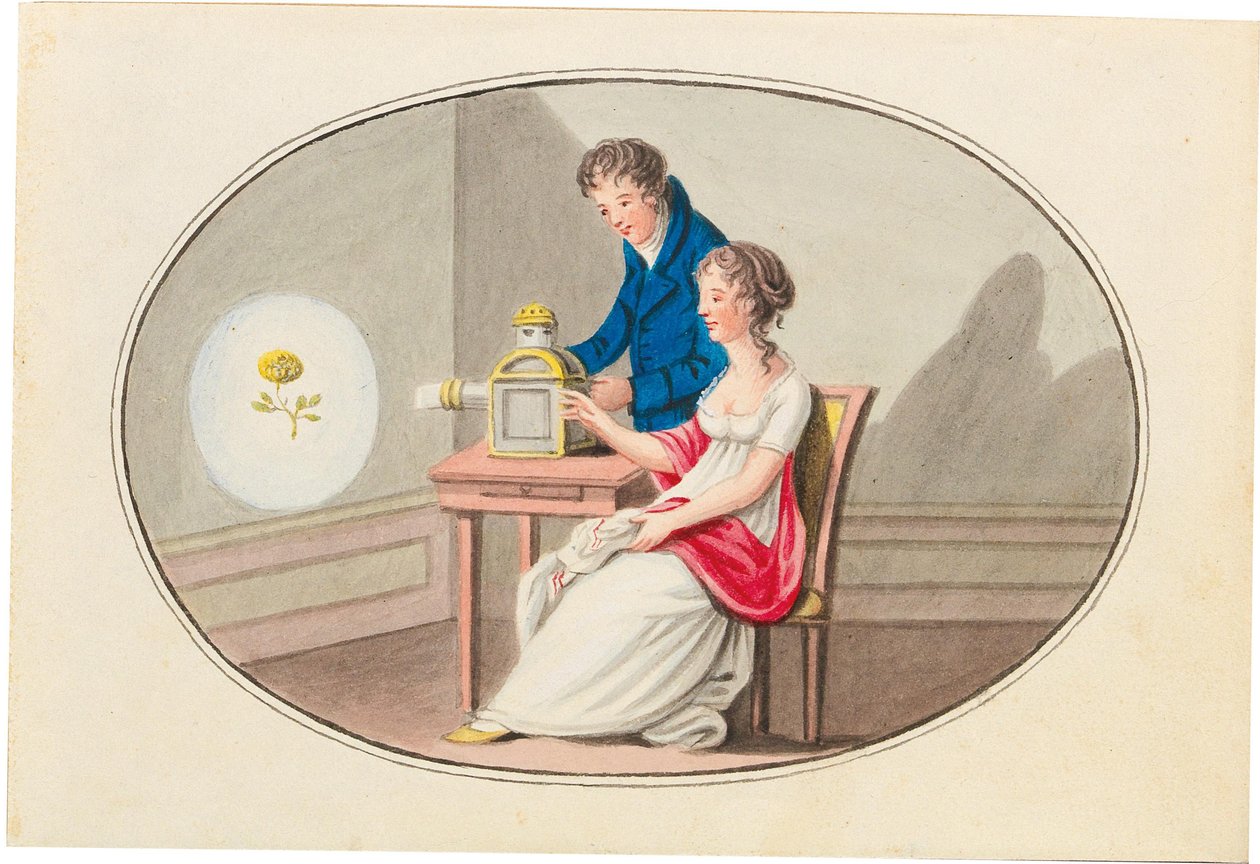 Camera obscura, ca. 1830. af Unbekannt