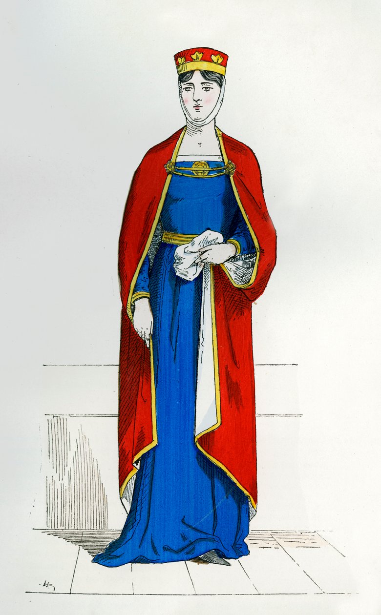Capetiansk adelskvinde, c1180-1190 1882-1884 af Unbekannt