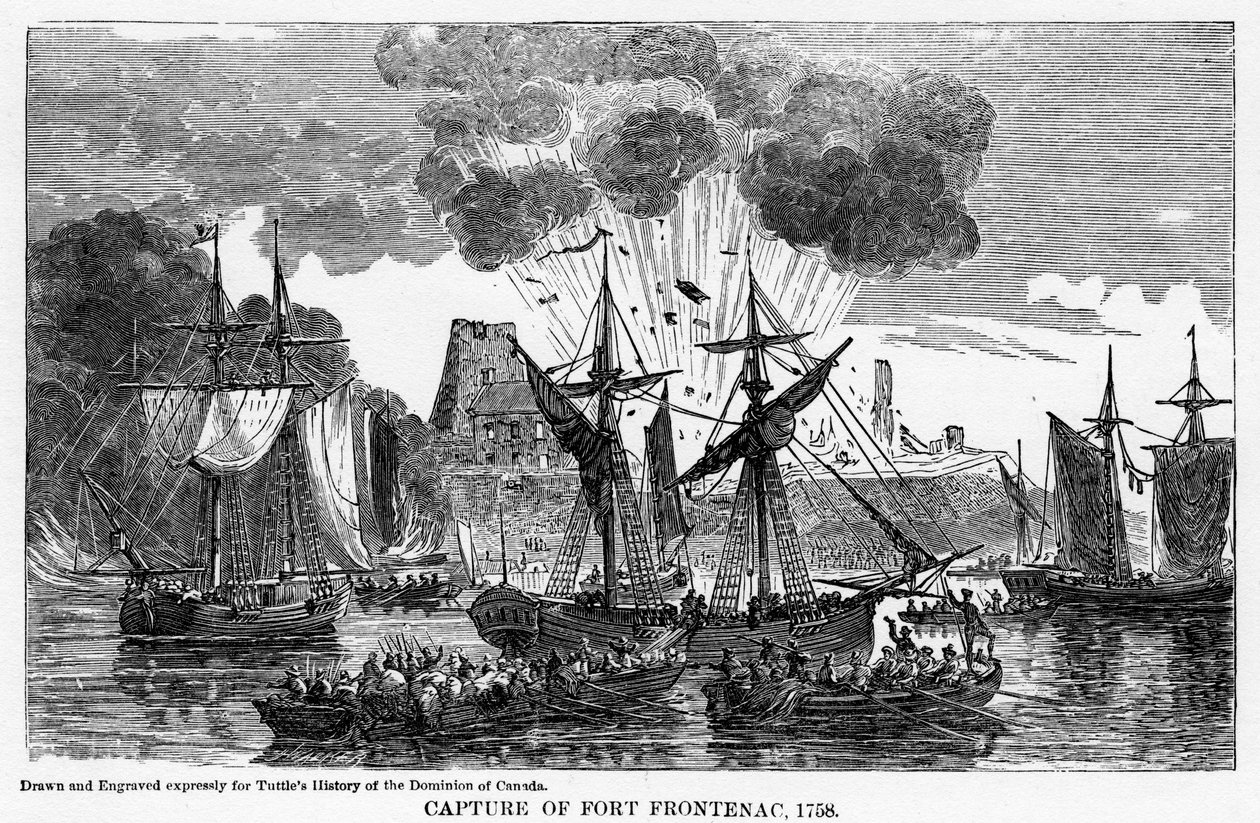 Erobringen af Fort Frontenac, 1758, 1877 af Unbekannt