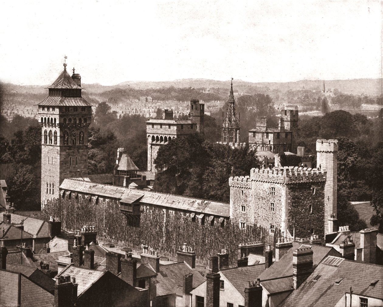 Cardiff Castle, Cardiff, Wales, 1894. af Unbekannt