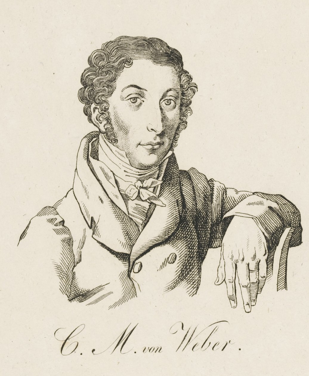 Carl Maria von Weber 1786-1826, efter 1821. af Unbekannt