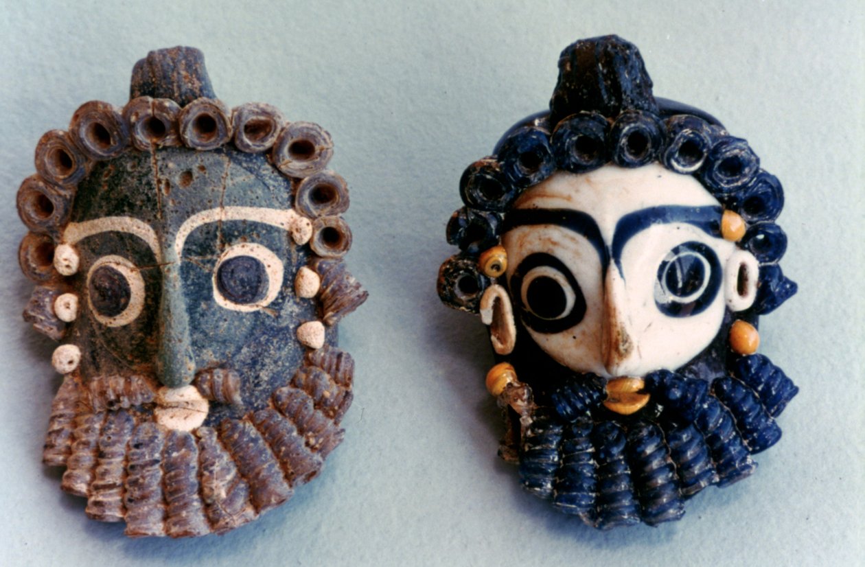 Karthagiske masker, Tunesien, 4.-3. århundrede f.Kr af Unbekannt